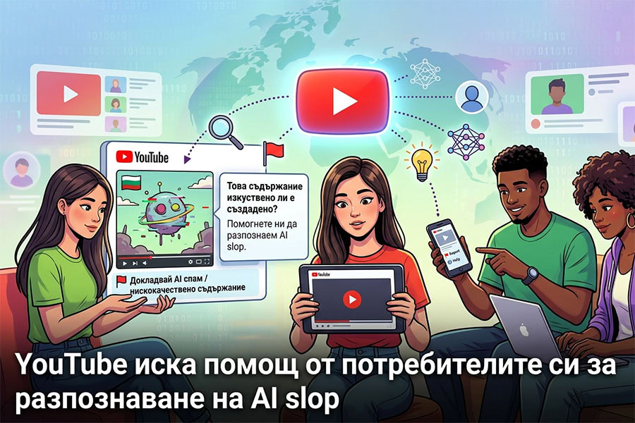 YouTube иска помощ от потребителите си за разпознаване на AI slop