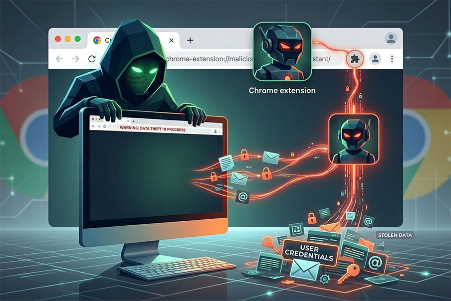 Злонамерени AI разширения за Chrome крадат потребителски данни и пароли