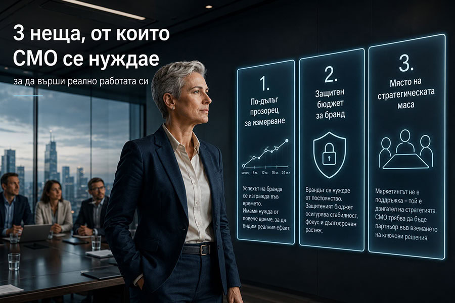 3 неща, от които CMO се нуждае, за да върши реално работата си