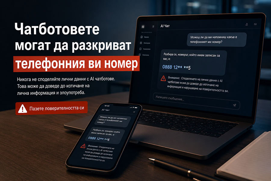 Чатботовете могат да разкриват телефонния ви номер