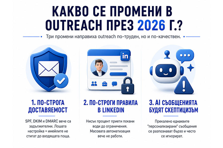 Какво се промени в outreach стратегиите през 2026 г