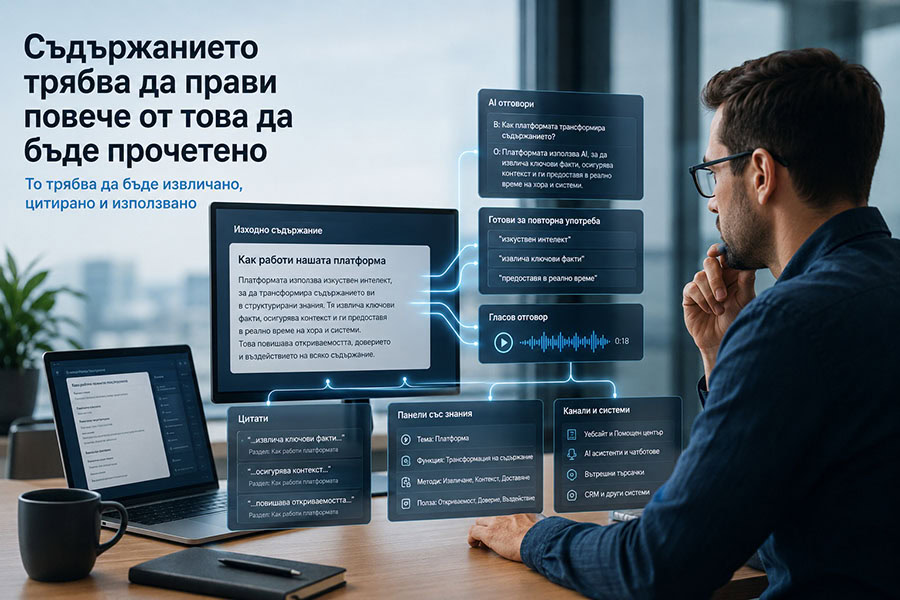 Съдържанието трябва да прави повече от това да бъде прочетено