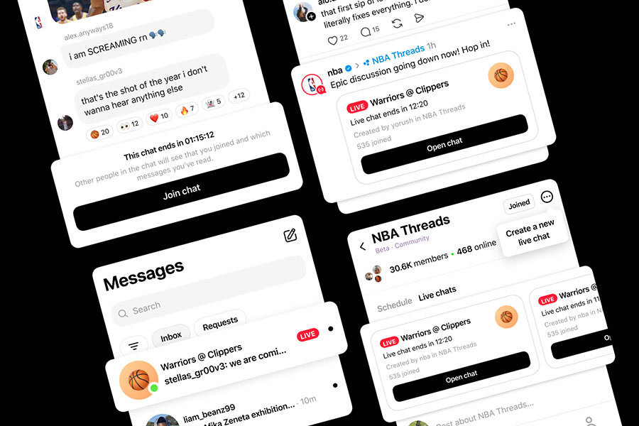 Threads подготвя live chats - нов формат за разговори в реално време