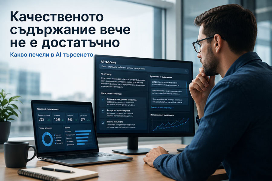 Защо качественото съдържание вече не е достатъчно за AI търсенето