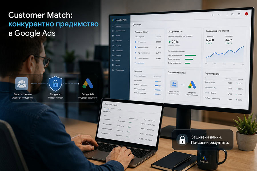 Customer Match в Google Ads: защо клиентските списъци са предимство