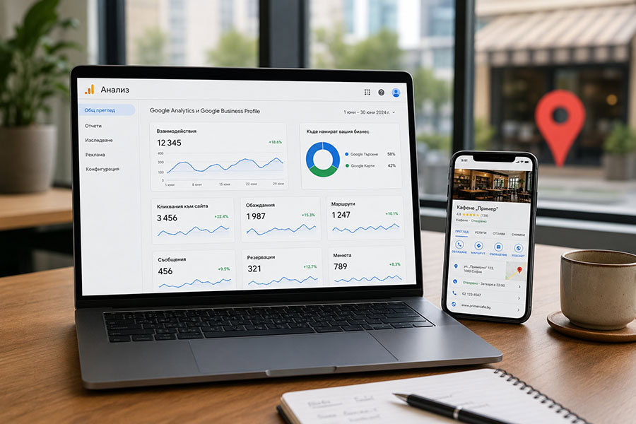 Google Analytics добавя данни от Google Business Profile