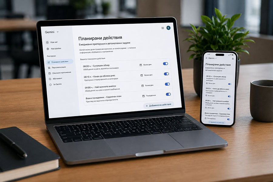 Използвайте Scheduled Actions за ежедневни препоръки и автоматични задачи